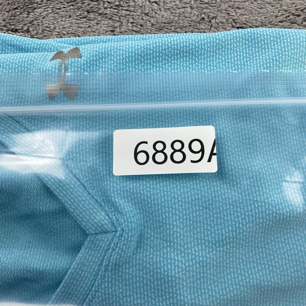 Under Armour Tech Short Sleeve V-Neck Loose Heatgear T-Shirt Womens Large Blue - Picture 16 of 16